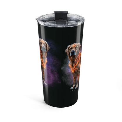 Celestial Leo Golden Retriever 20oz Stainless Steel Tumbler