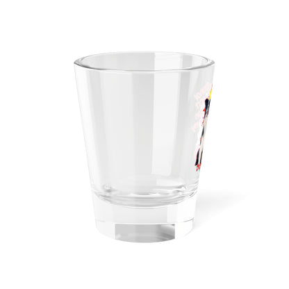 Emotional Support Human for my Border Collie shot glass