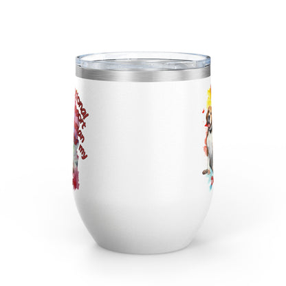 Emotional Support Human for my Beagle Wine Tumbler