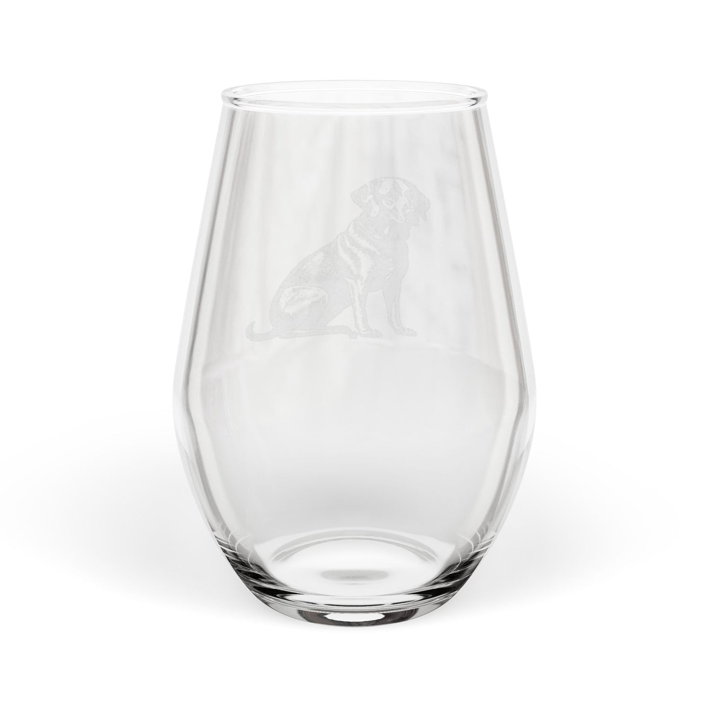 Black Lab Sketch and Serve Engraved Stemless Wineglass