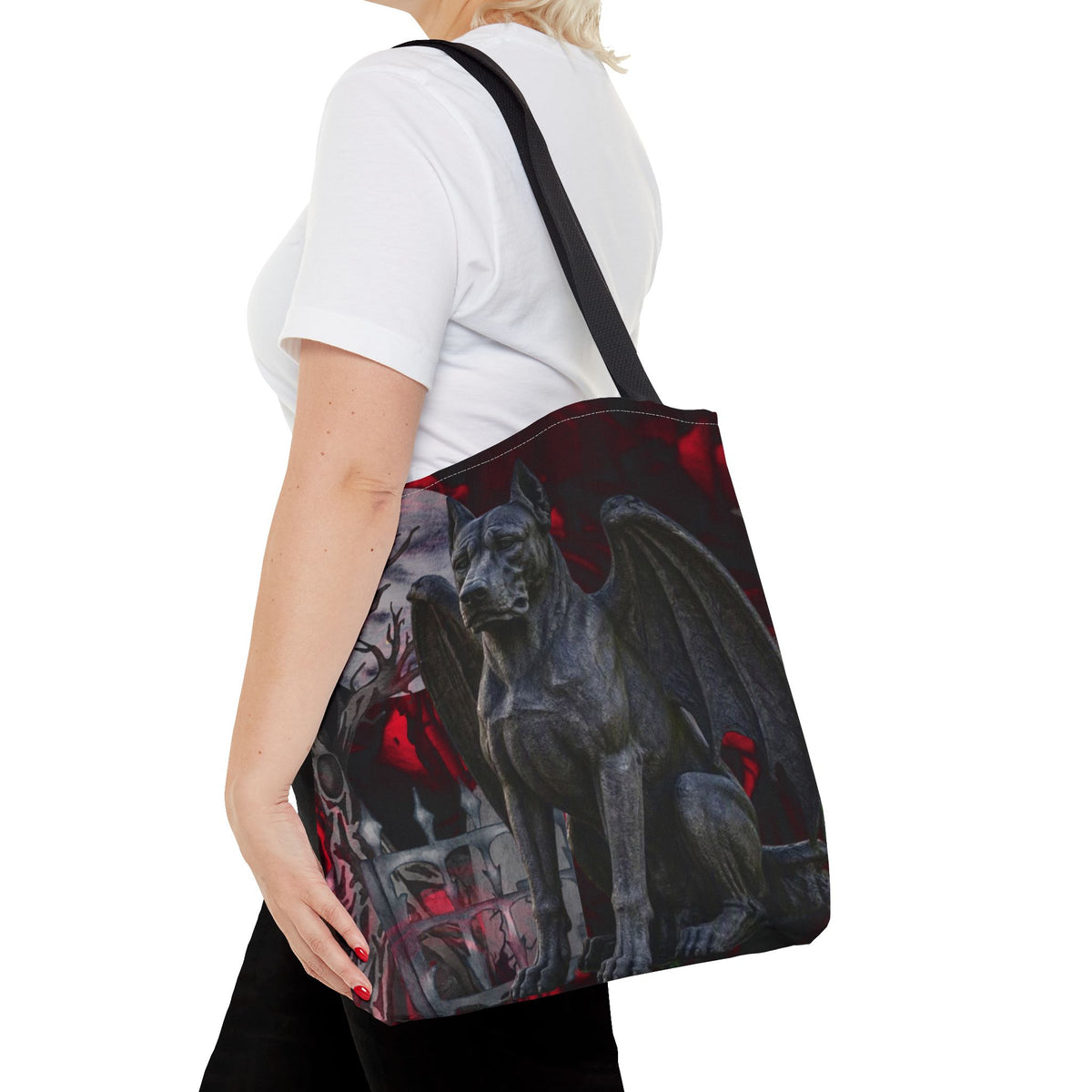 Great Dane Angelic Gargoyle Protector Tote Bag