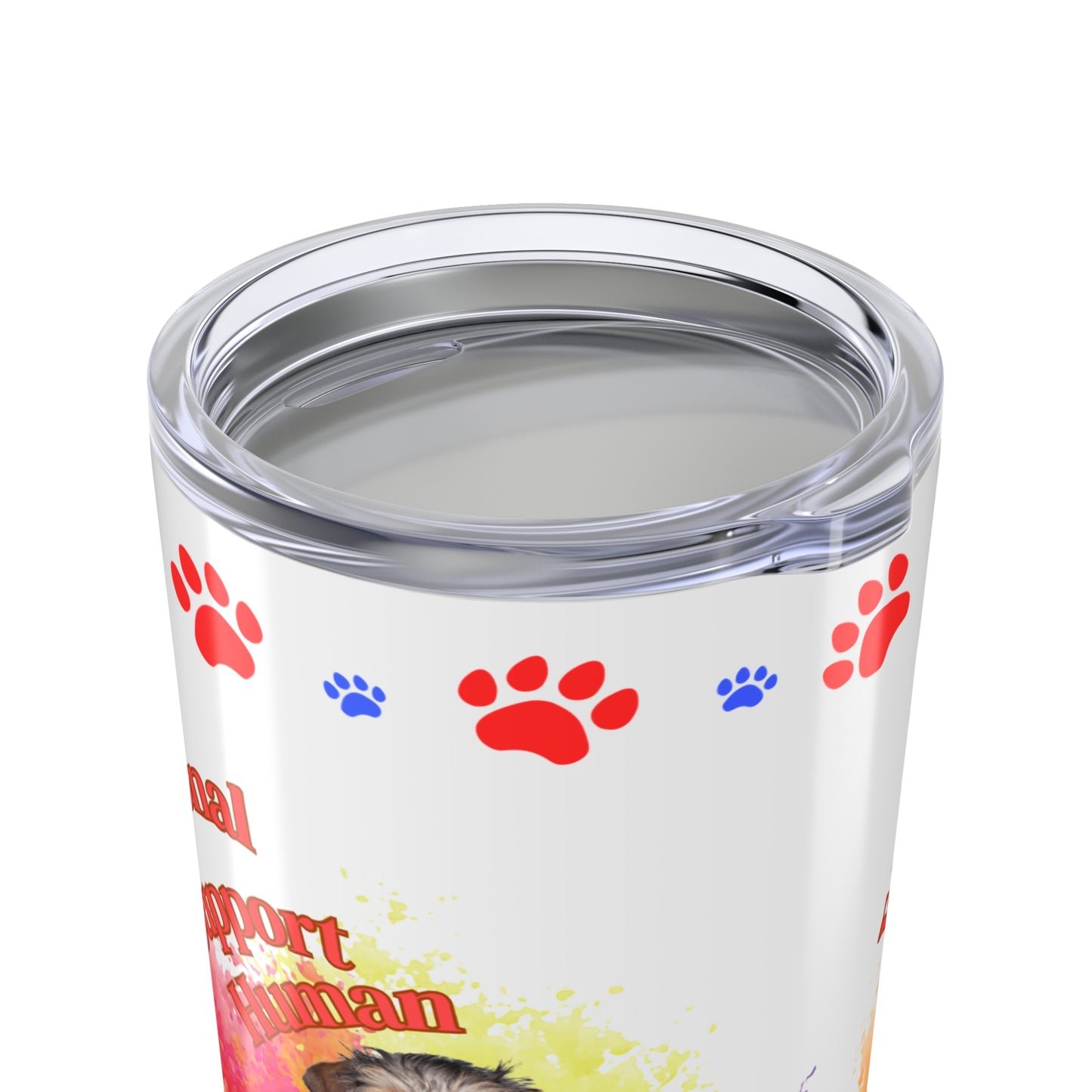 Emotional Support Human for my Dachshund, Wire haired, Coffee tumbler