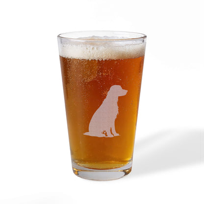 Irish Setter Engraved Pint Glass