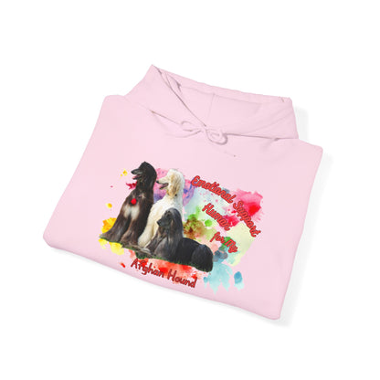 Afghan Hound Emotional Support Human Hooded Sweatshirt