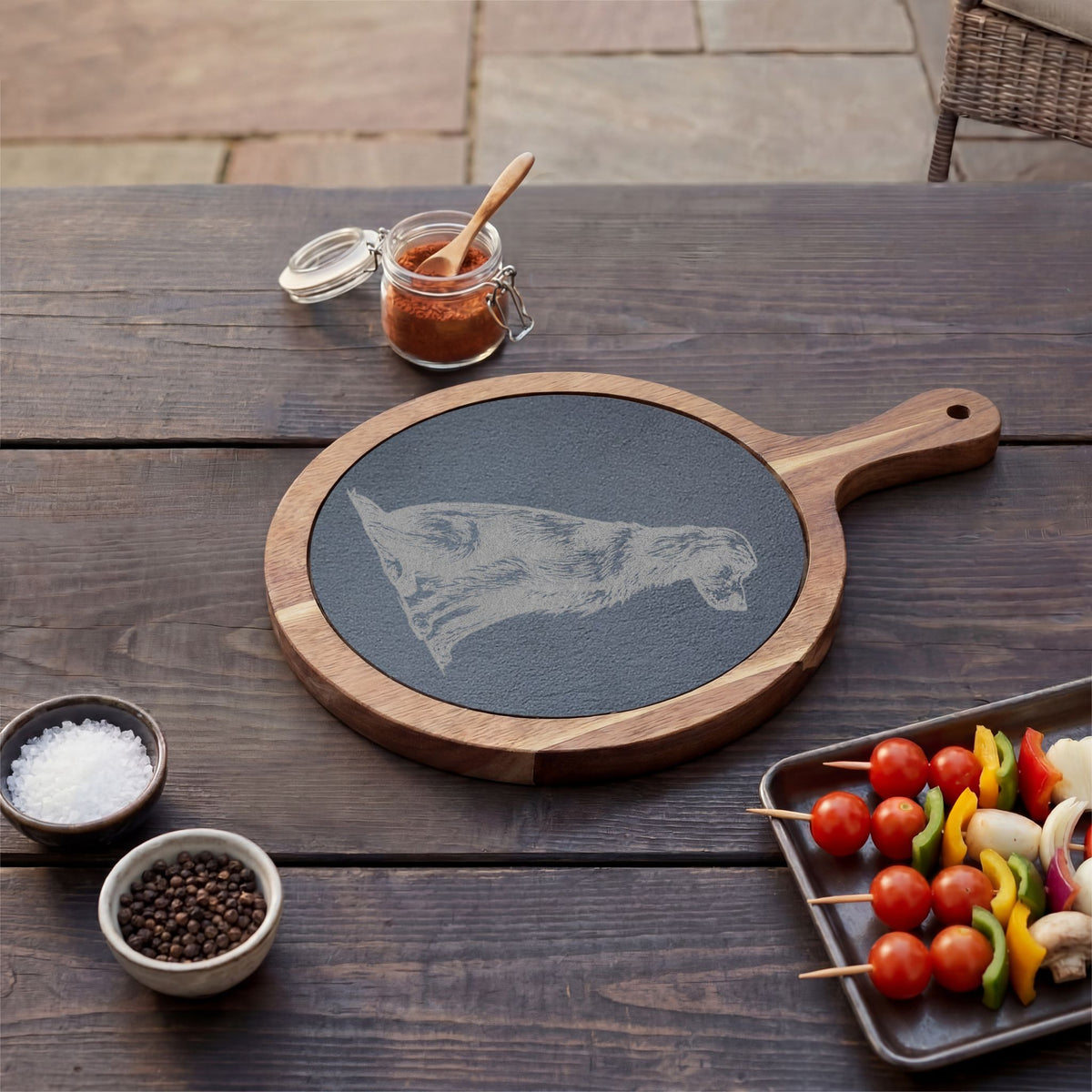 Irish Setter Engraved Charcuterie Board, Dog Lover Cheese Board & Serving Platter