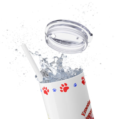 Emotional Support Human for my Dachshund skinny tumbler