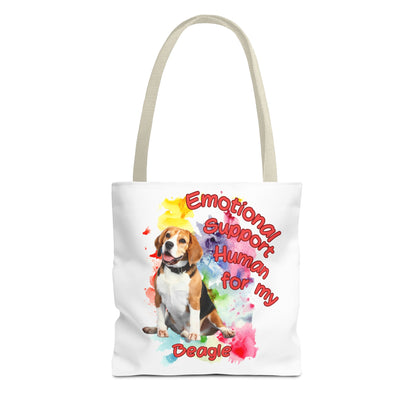 Emotional Support Human for my Beagle Tote Bag
