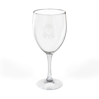 Pomsky Engraved Wine Glass