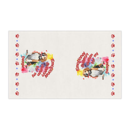 Emotional Support Human for my Beagle Tea Towel