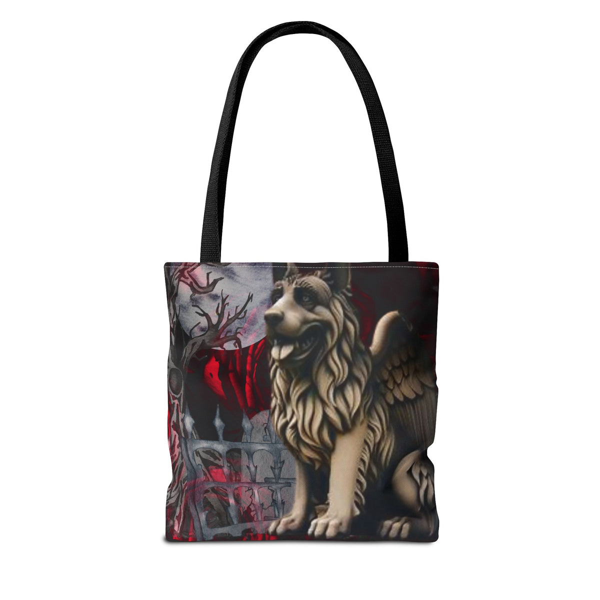 German Shepherd Gargoyle Tote Bag