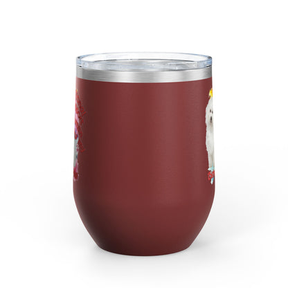 Emotional Support Human for my Bichon Frise Wine Tumbler