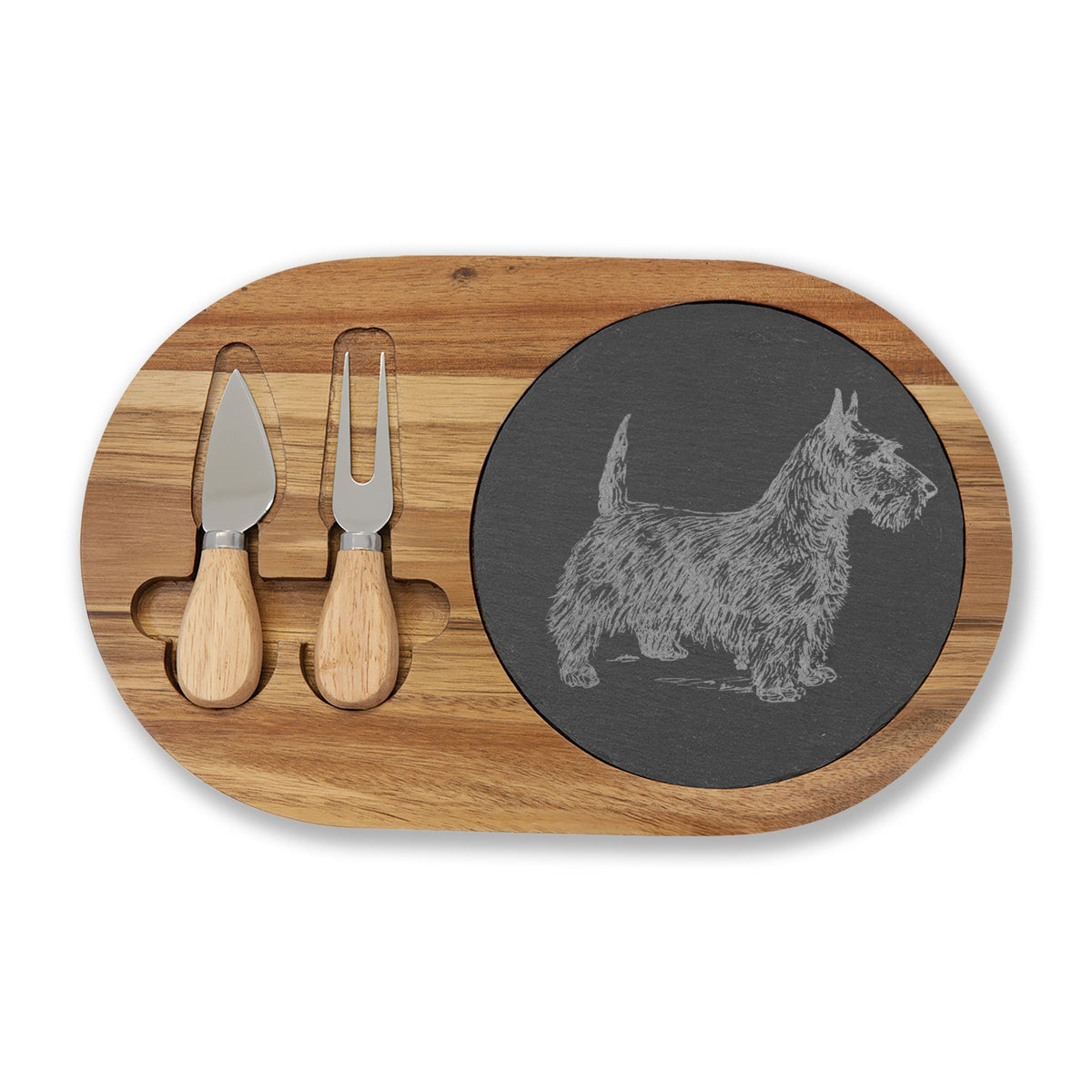Scottish Terrier Engraved Charcuterie Board, Dog Lover Cheese Board & Serving Platter
