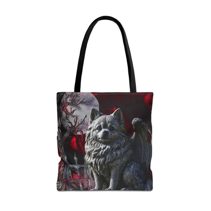 Pomeranian Angelic Gargoyle Protector Tote Bag
