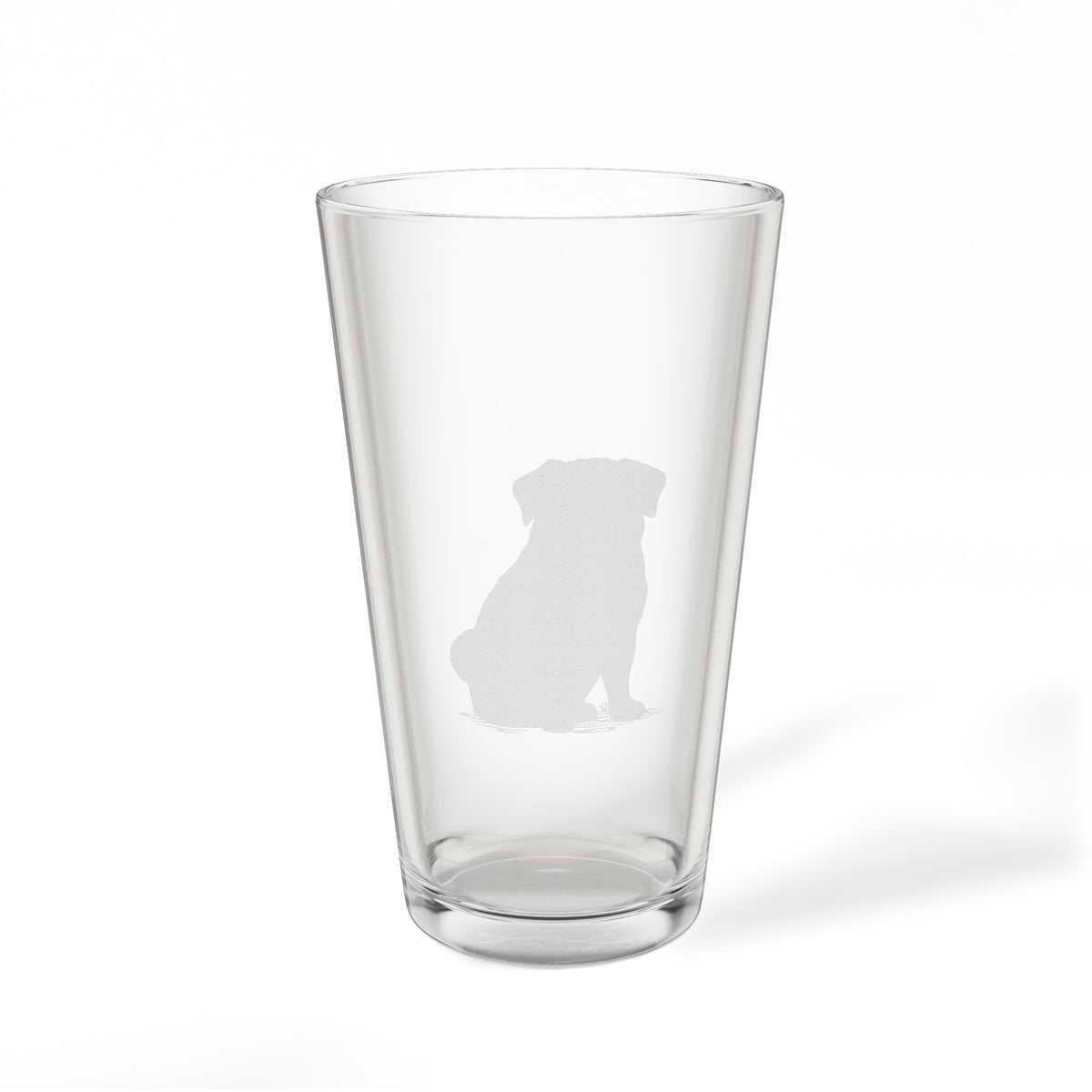 Pug Engraved Pint Glass