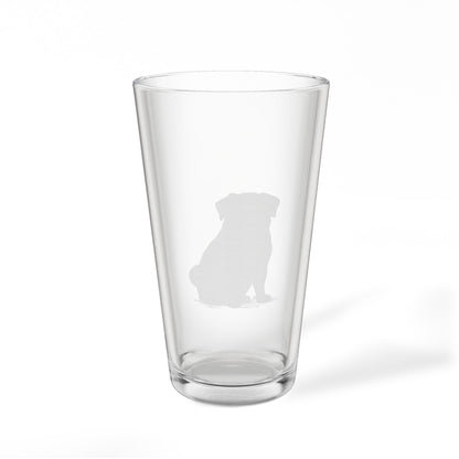Pug Engraved Pint Glass