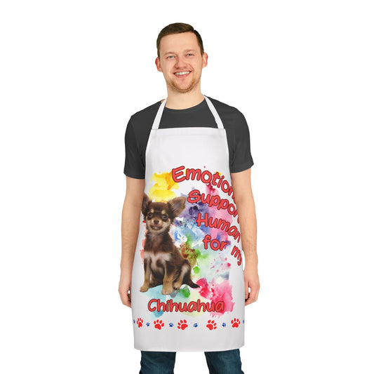 Emotional Support Human for my Chihuahua Apron