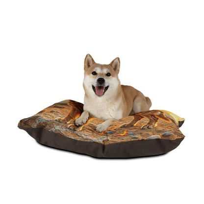 Leo Elements Collection Golden Retriever Pet Bed – Cozy Zodiac Dog Cushion