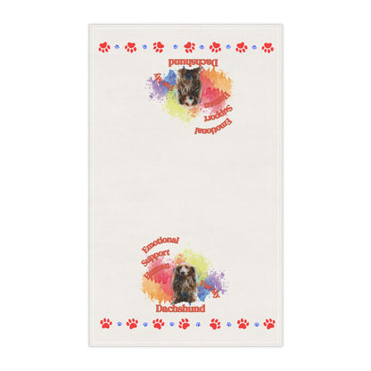 Emotional Support Human for my Dachshund Tea Towel