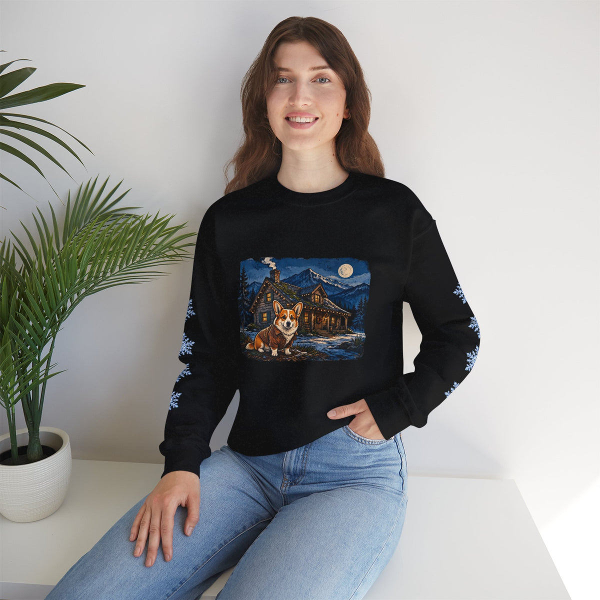 Corgi Smoky Mountain Christmas Sweatshirt