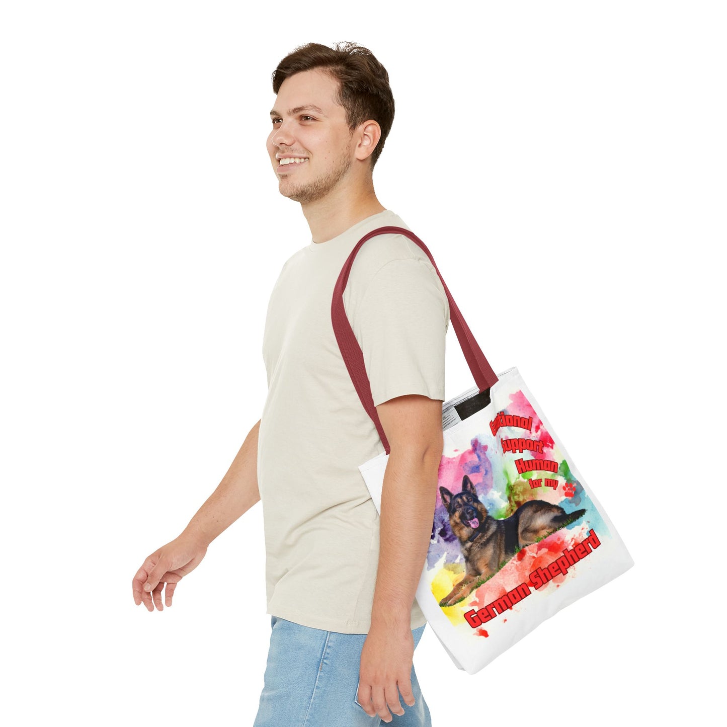 Emotional Support Human for my German Shepherd Totebag