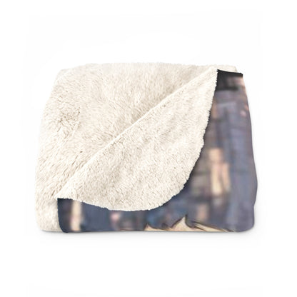Virgo Siberian Husky Warrior Sherpa Blanket