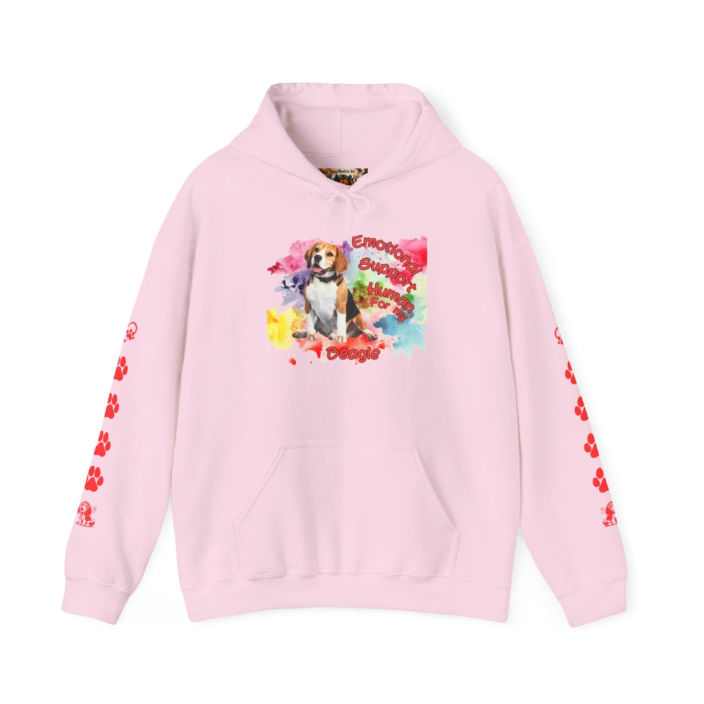 Emotional Support Human for My Beagle Pullover Hoodie