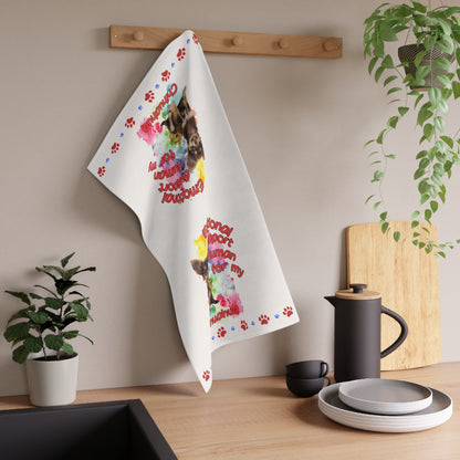 Emotional Support Human for my Chihuahua Tea Towel