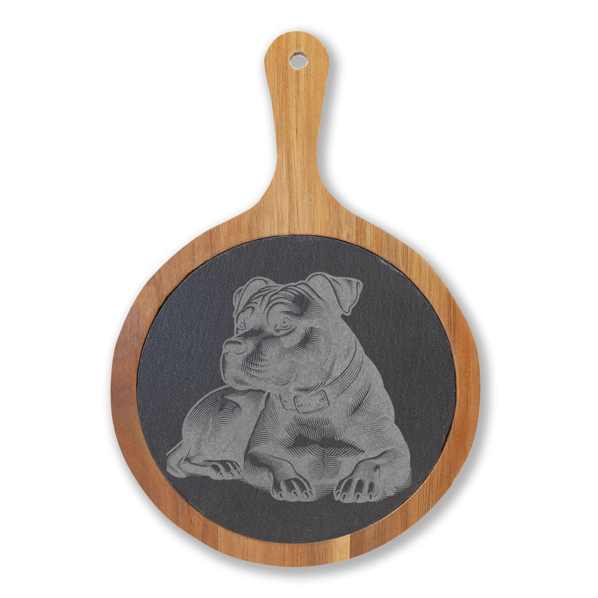 Pitbull Engraved Charcuterie Board, Dog Lover Cheese Board & Serving Platter
