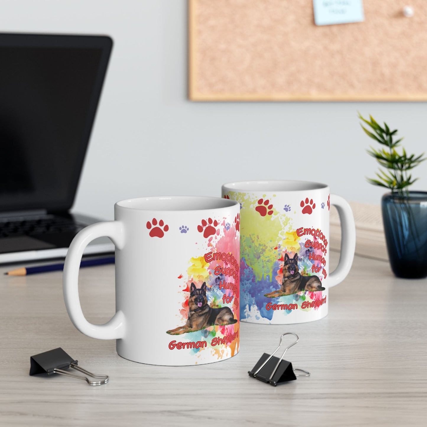 Emotional Support Human for my German Shepherd Coffee Mug