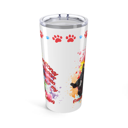 Emotional Support Human for my French Bulldog Coffee Tumbler