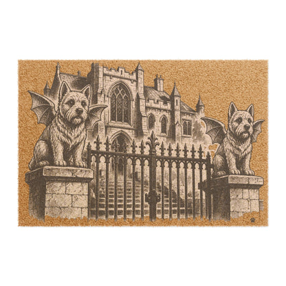 West Highland Terrier Gargoyle Angel Gothic Protector Welcome Mat
