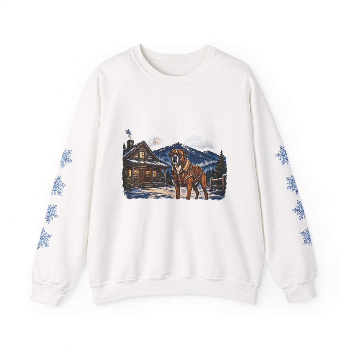 Boxer Smoky Mountain Christmas Sweatshirt
