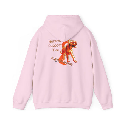 Labrador Retriever "Here to Support You" MS Awareness Hoodie