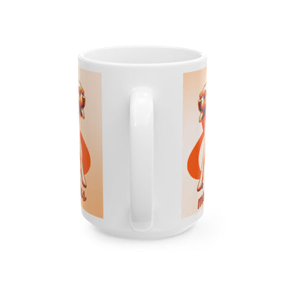 Labrador Retriever MS Awareness Ceramic Mug - "Lean on Me" Mobility Service Dog Coffee Cup