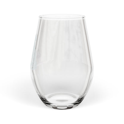 Pitbull Sketch and Serve Engraved Stemless Wineglass