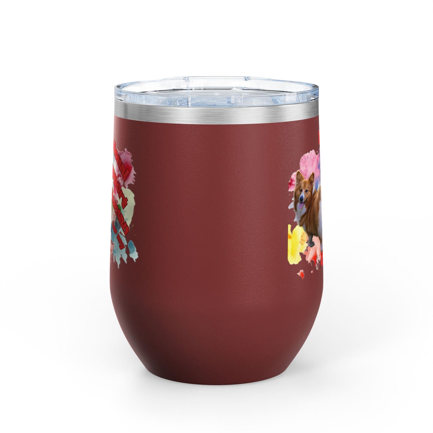Emotional Support Human for my Corgi Wine Tumbler