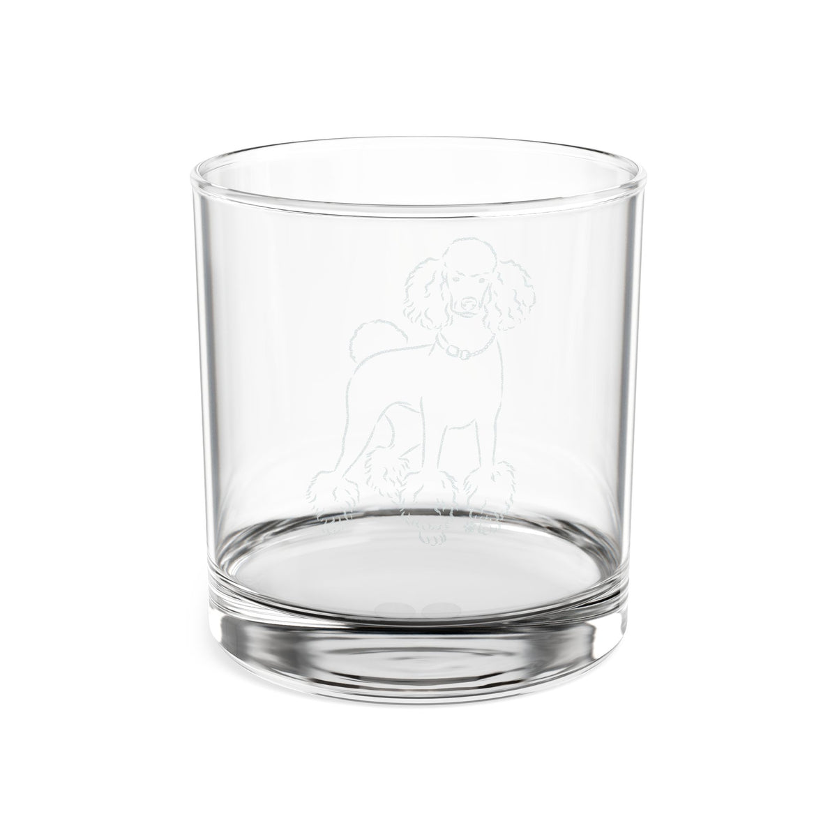Standard Poodle Engraved Whiskey Glass
