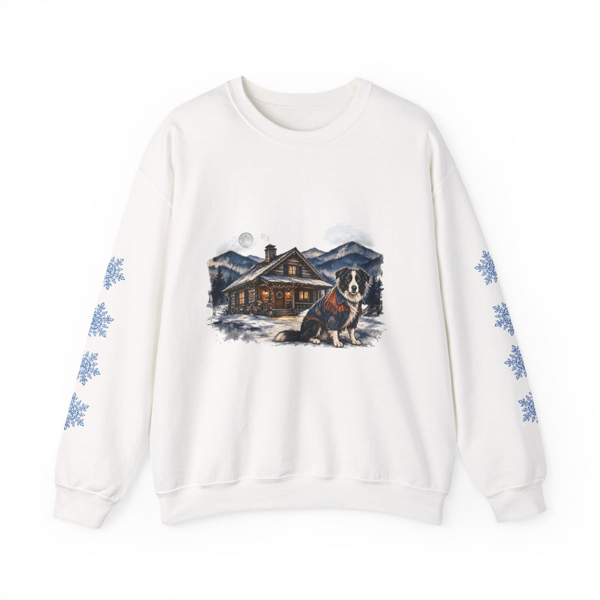 Border Collie Smoky Mountain Christmas Sweatshirt