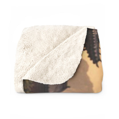 Aries German Shepherd Warrior Sherpa Blanket