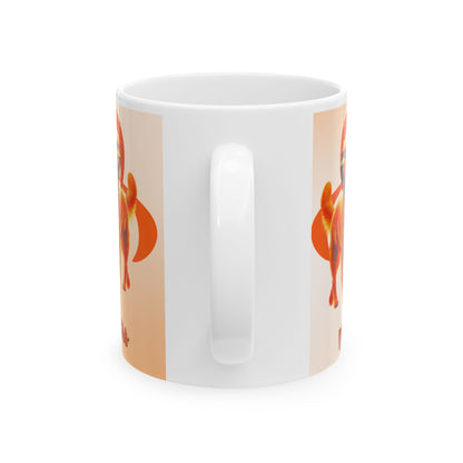 MS Awareness Golden Retriever Lean on Me Ceramic Mug, 11oz