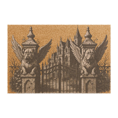 American Bulldog Gargoyle Angel Gothic Protector Welcome Mat