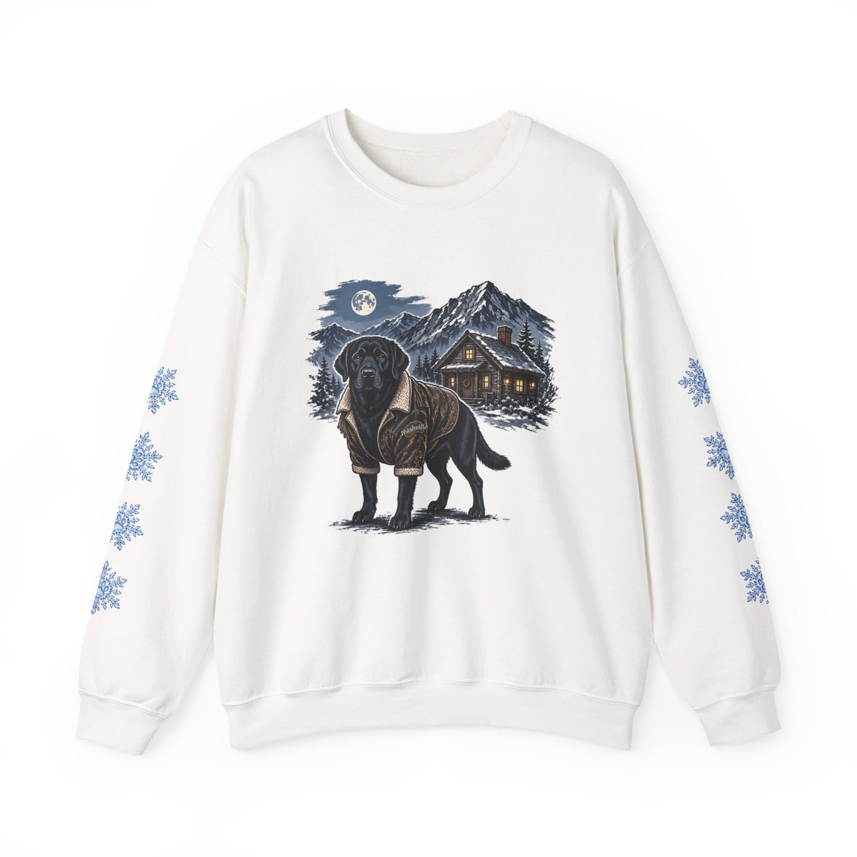 Black Lab Smoky Mountain Christmas Sweatshirt