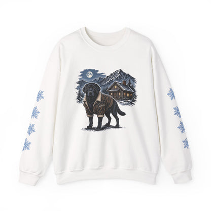 Black Lab Smoky Mountain Christmas Sweatshirt