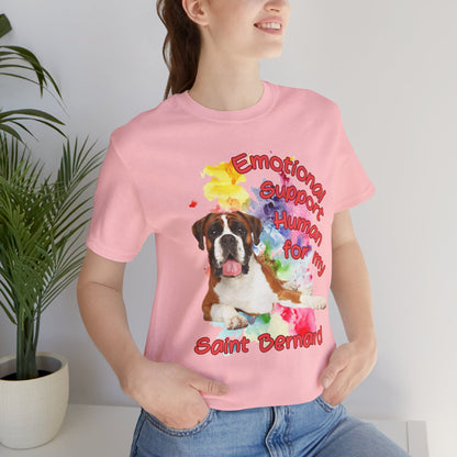 Emotional Support Human Saint Bernard Tee