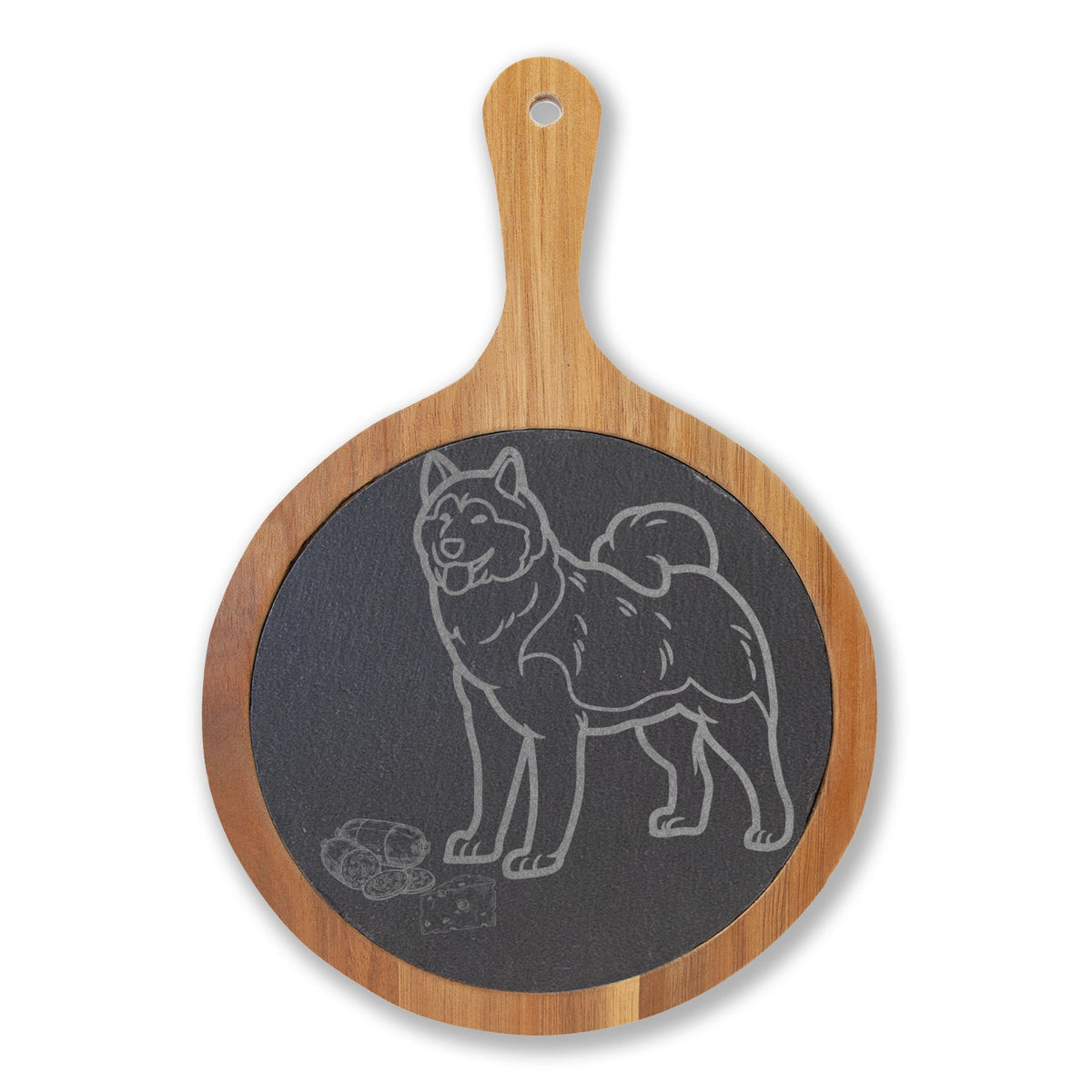 Shiba Inu Engraved Charcuterie Board, Dog Lover Cheese Board & Serving Platter