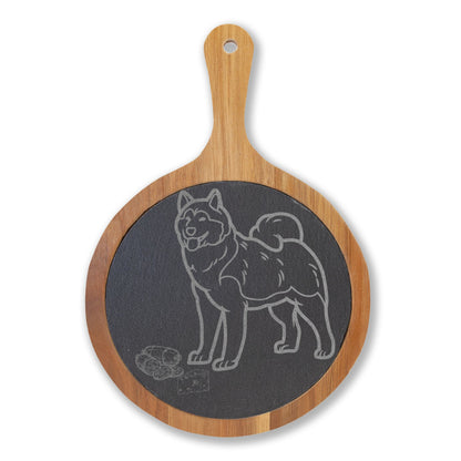 Shiba Inu Engraved Charcuterie Board, Dog Lover Cheese Board & Serving Platter