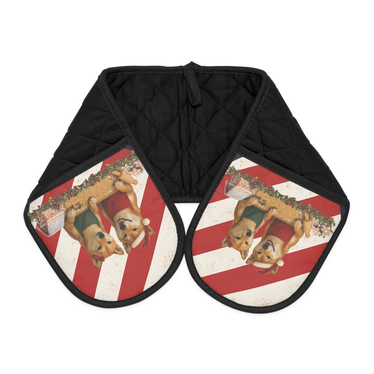 Shiba Inu Christmas Cookie Baker Oven Mitts