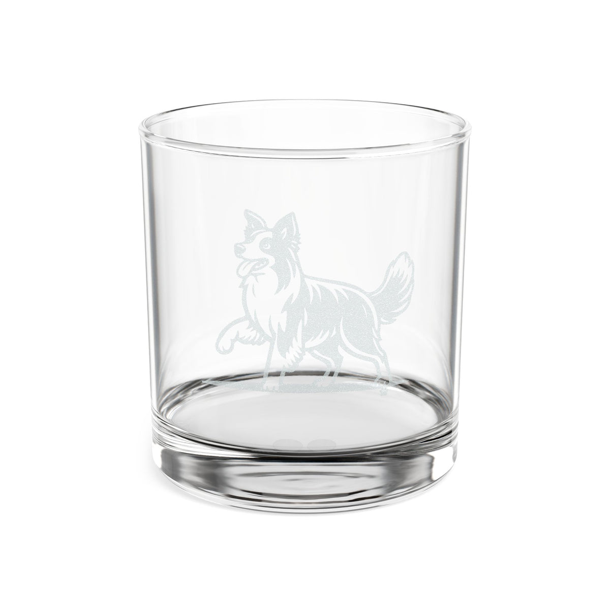 Border Collie Engraved Whiskey Glass