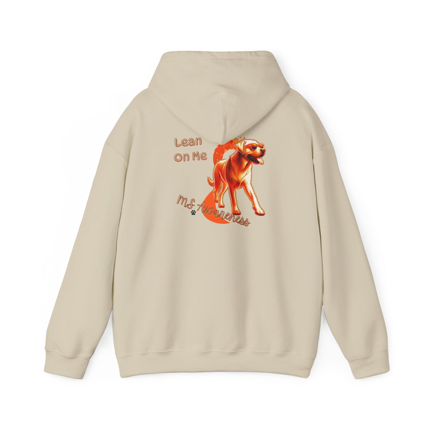 Labrador Retriever "Lean on Me" MS Awareness Hoodie