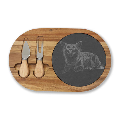 Chihuahua Engraved Charcuterie Board, Dog Lover Cheese Board & Serving Platter